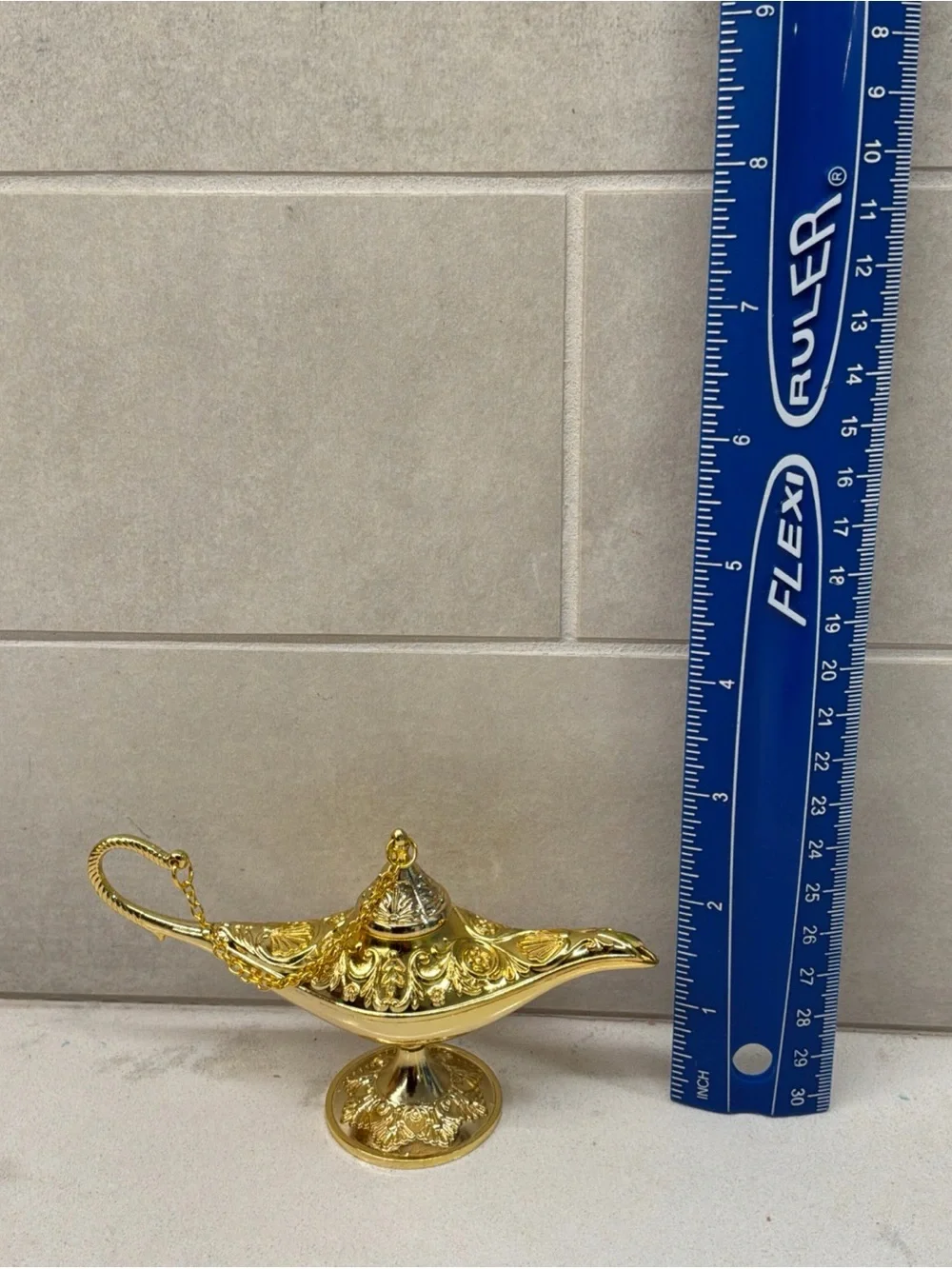 Shiny Metal Gold Tone Lamp Genie Lamp Small Size Trinket Aladdin